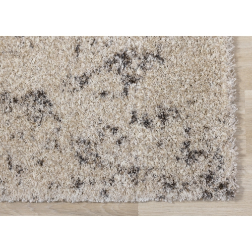 Rug Branch Distressed Indoor Area Rug, Cream Brown , Contemporary Modern - Living Room, Bedroom, Dining Room, and Kitchen