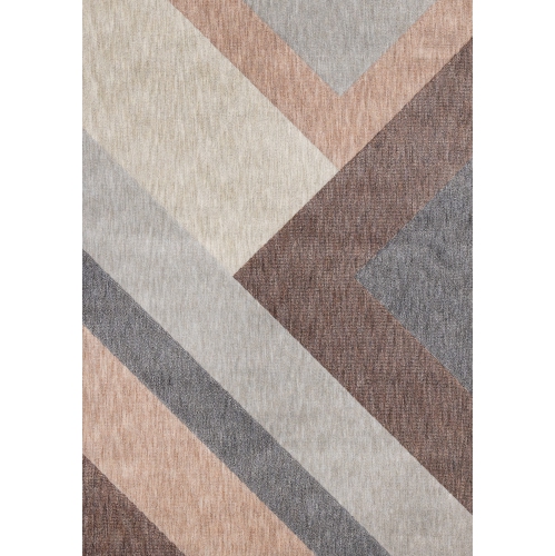 Rug Branch Geometric,Stripes,Tonal/Solid Indoor Area Rug, Pink Grey , Contemporary Modern - Living Room, Bedroom, Dining Room, and Kitchen