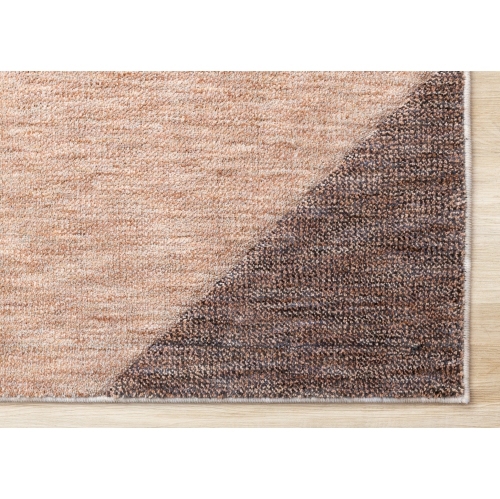 Rug Branch Geometric,Stripes,Tonal/Solid Indoor Area Rug, Pink Grey , Contemporary Modern - Living Room, Bedroom, Dining Room, and Kitchen
