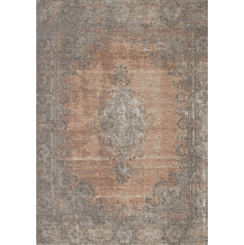RUG BRANCH  Border Indoor Area Rug Pink, Classic/traditional - Living Room, Bedroom, Dining Room, And Kitchen In Grey