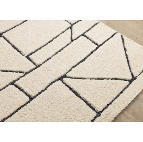 Rug Branch Geometric,Trellis Indoor Area Rug, Cream Cream , Contemporary Modern - Living Room, Bedroom, Dining Room, and Kitchen