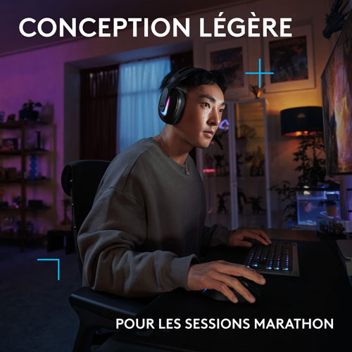 Casque de jeu sans fil G522 LIGHTSPEED de Logitech - Noir - Exclusivité Best Buy