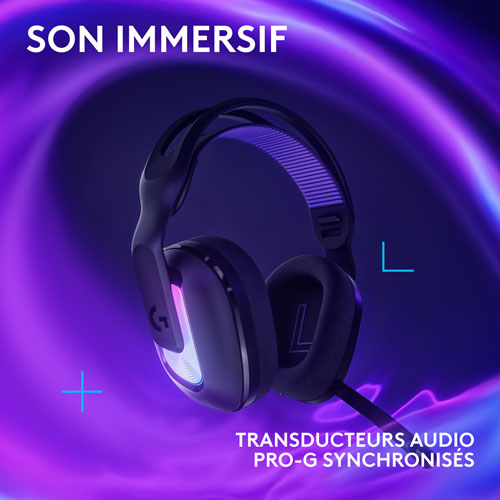 Casque de jeu sans fil G522 LIGHTSPEED de Logitech - Noir - Exclusivité Best Buy