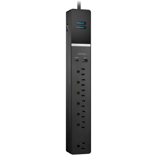 Rocketfish 7-Outlet Surge Protector with USB-A/USB-C Ports