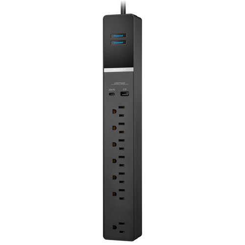 Rocketfish 7-Outlet Surge Protector with USB-A/USB-C Ports