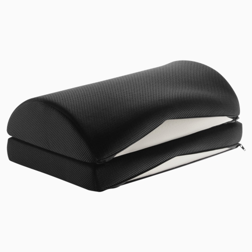 Desky Memory Foam Foot Rest – High-Density Ergonomic Cushion With Removable Cover, Anti-Slip Base & Firm Support for Desk Use