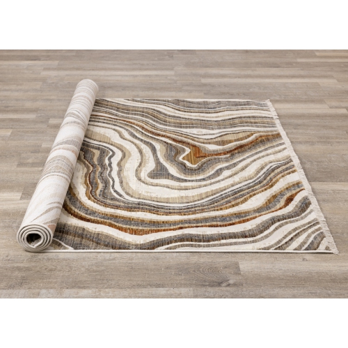 Rug Branch Organic Indoor Area Rug, Cream Beige , Contemporary Modern - Living Room, Bedroom, Dining Room, and Kitchen