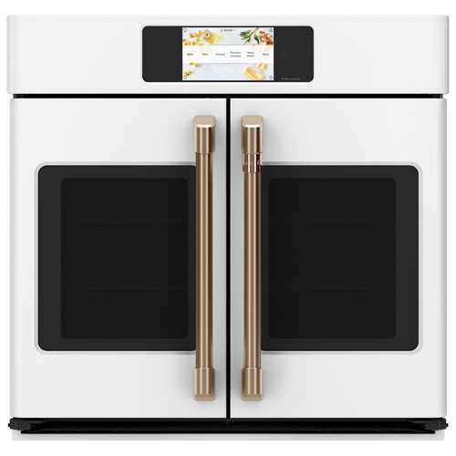 Open Box - Café 30" 5 Cu. Ft. True Convection Electric Wall Oven (CTS90FP4NW2) - Matte White - Perfect Condition