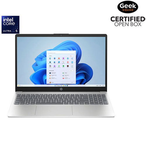 Open Box - HP 15.6" Laptop - Natural Silver (Intel Core Ultra 5 125H/16GB RAM/1TB SSD/Windows 11 Home)
