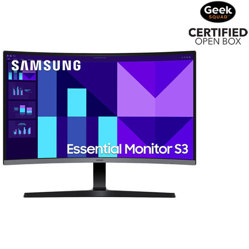 Open Box - Samsung 32" FHD 100Hz 4ms GTG Curved VA LED FreeSync Gaming Monitor (LS32D390GANXZA)