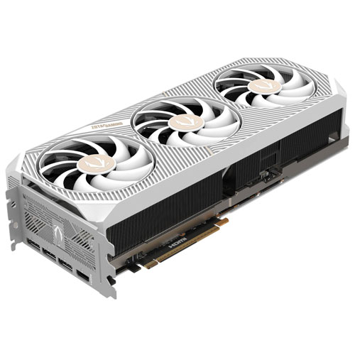 Carte graphique GeForce RTX 5090 Solid OC édition White de ZOTAC GAMING avec 32 Go de mémoire GDDR7