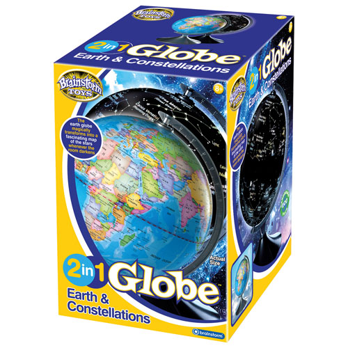 Globe 2-en-1 de la Terre et des constellations de Brainstorm