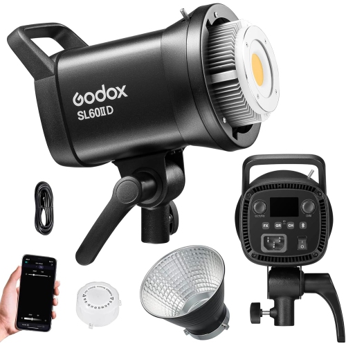 Boîte ouverte - Lampe d'appoint portative Studio LED pour photographie 70&nbsp;W SL60IID de Godox