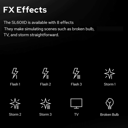 Boîte ouverte - Lampe d'appoint portative Studio LED pour photographie 70&nbsp;W SL60IID de Godox