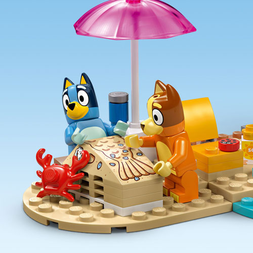 LEGO Bluey : L'escapade à la plage de la famille de Bluey - 133 pièces