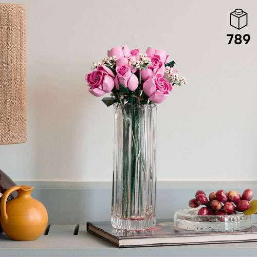 LEGO Botanicals: Bouquet of Pink Roses - 789 Pieces