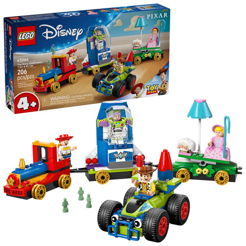 LEGO Disney Pixar : Le train en fête et la voiture RC de Toy Story - 206 pièces