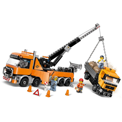 LEGO City Big Vehicles : La dépanneuse robuste avec grue - 793 pièces