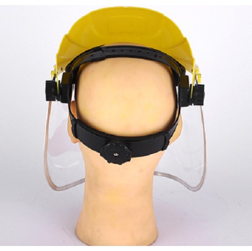 Aluminum-Edged Transparent Face Shield for Grinding, Splash, Dust, and Droplet Protection