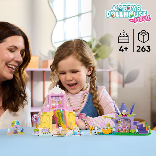 LEGO Gabby's Dollhouse: Sweet Treat Mountain & Kitty Garden - 263 Pieces
