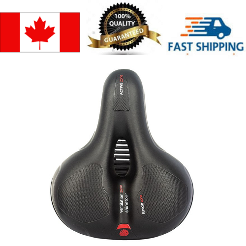 EGALAXY  High-Quality Bicycle Seat / Bike Saddle, Black & In Red