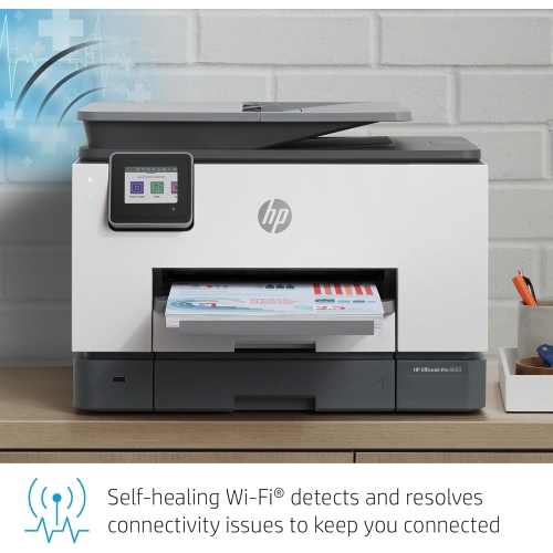 HP OfficeJet Pro 9020 All-in-One Wireless Printer, with Smart Tasks & Advanced Scan Solutions for Smart Office Productivity (1MR78A) by HP - Refurbished condition - Image 4