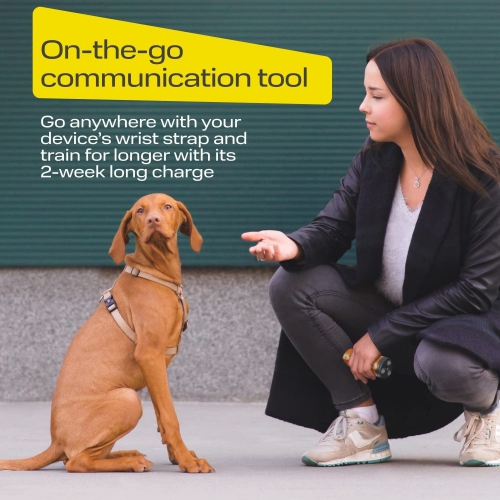 Dog Bark Deterrent Devices Rechargeable Anti-Barking Device for Dogs 34ft Long Range, to Stop Barking Neighbors Dog for Small, Medium & Large Dogs