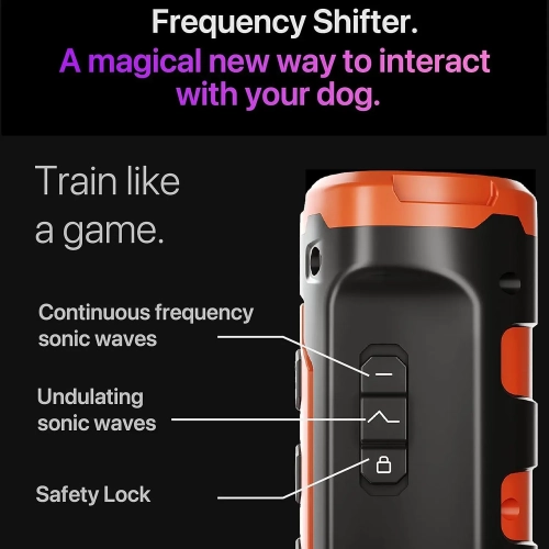 Dog Bark Deterrent Devices Rechargeable Anti-Barking Device for Dogs 34ft Long Range, to Stop Barking Neighbors Dog for Small, Medium & Large Dogs