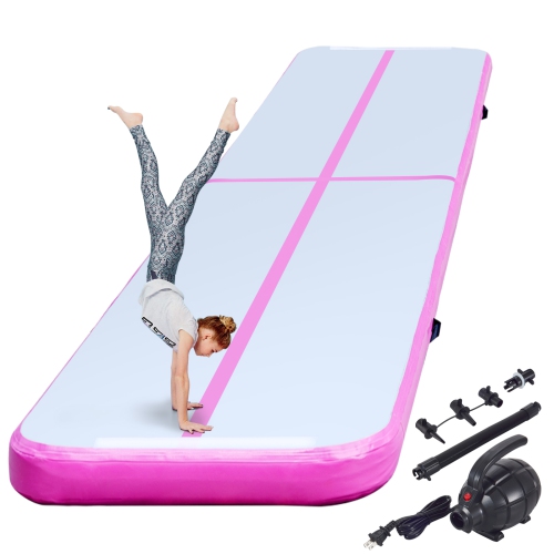 Inflatable Air Tumbling Track Mat - 6.6ft To 20ft Gymnastics Mat For Kids, Home, Gym, Water Play & Cheerleading