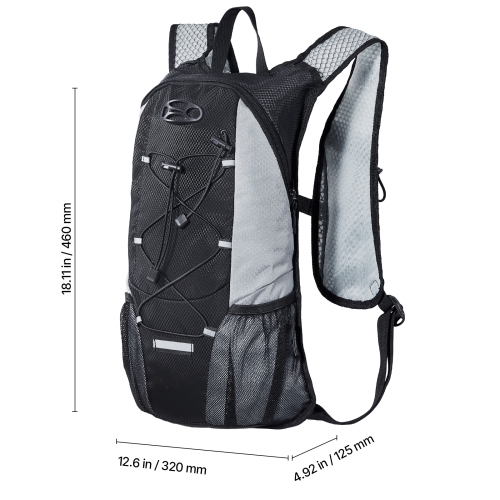 VEVOR 2L TPU Water Bladder Hydration Backpack, Hydration Pack Backpack, Lightweight Hiking Water Backpack for Men Women, Hydro Water Daypack for