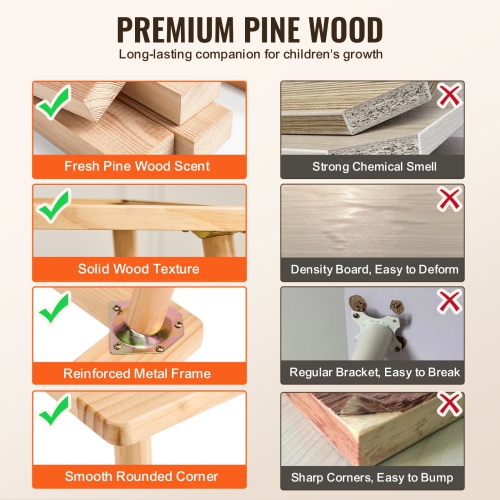 VEVOR 3 Storage Bins Sensory Table for Toddlers, Kids Activity Table with Paper Roll Holder, Play Sand and Water Table, Wooden Kids Sensory Drawing