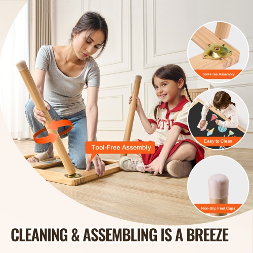 VEVOR 3 Storage Bins Sensory Table for Toddlers, Kids Activity Table with Paper Roll Holder, Play Sand and Water Table, Wooden Kids Sensory Drawing