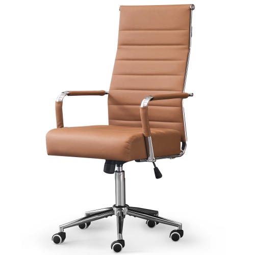 U-HOMY Executive Office Chair - Ergonomic High-Back Leather Desk Chair w Adjustable Height, 360° Swivel & Wheels,Suit for Home Office & Conference