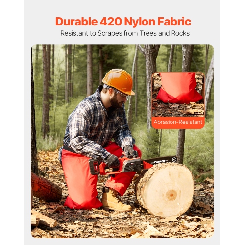 VEVOR Apron Style Chainsaw Chaps, Class C, 8 Layers Chainsaw Pants with Adjustable Belt & Gear Pocket, Chain Saw Chaps for Men/Women, Chainsaw Safety
