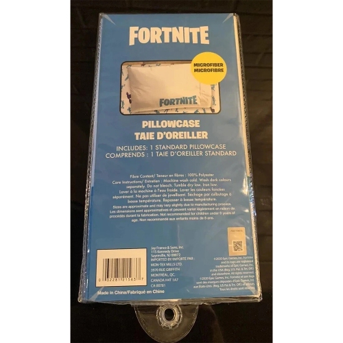 Fortnite Standard Pillowcase White Blue Kids Polyester Pillow case 20x30" inch