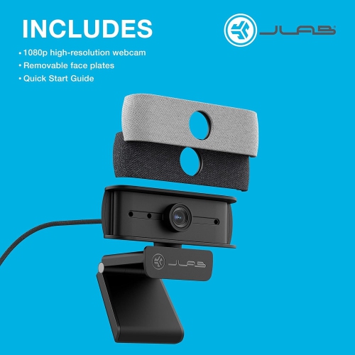 Caméra Web USB JLab Cam avec mise au point automatique et deux micros