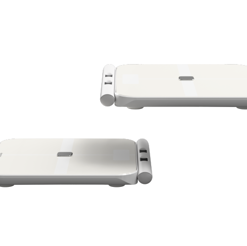 ExerScale Predictive Smart Scale with Body Weight, BMI, Body Fat, Muscle Mass, AI-Powered Health Forecast, 8-Electrode Bluetooth Digital Analyzer,