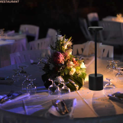 Simple I-shaped table lamp, USB charging retro metal feel dining table touch night light, bedside night light, decorative lighting table lamp,