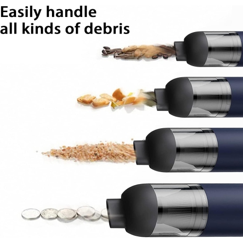 Cordless Car Vacuum Cleaner, High Power Vacuum Cleaner, Handheld Portable Car Vacuum Cleaner, 4000Pa, USB-C Fast Charging