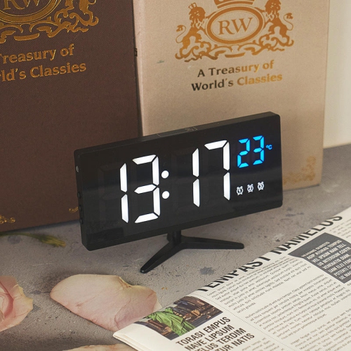 New version of multifunctional electronic clock with temperature, LED clock student dormitory alarm clock, acrylic face electronic clock, gift clock,