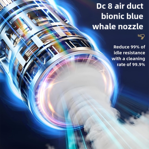 Aspirateur sans fil de voiture, soufflage et aspiration puissant multifonction, souffleur de poussière haute puissance portatif, moteur sans balai et