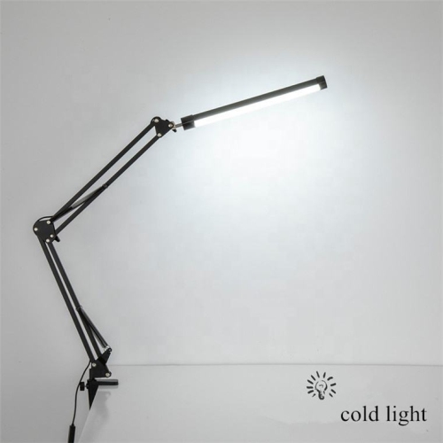 LED eye protection desk lamp, reading study office bedside USB lamp, creative folding long arm clip desk lamp, flexible arm dimming desk reading lamp