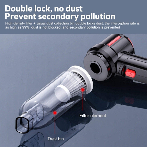 Car supplies multifunctional wireless car vacuum cleaner, large suction dust blower, handheld vacuum cleaner high quality car and home dual use,