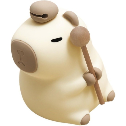 THE WAY  New Capybara Led Night Light, Capybara Pat Light Small Gift Bedroom Sleep Soft Light, Touch Control USB Power Supply In Brown