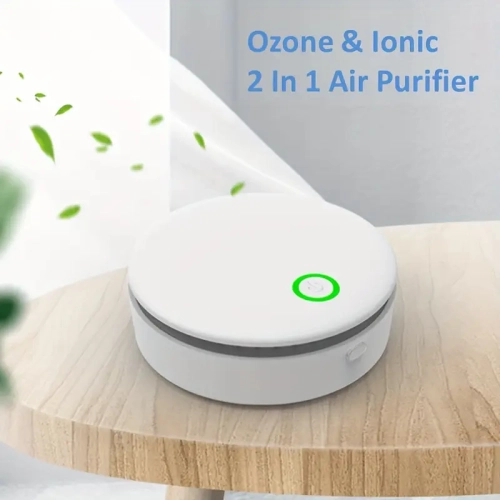 Portable Ozone Ionic Air Purifier Rechargeable Mini Purifier Purifying Air & Eliminate Odor for Home Car Refrigerator
