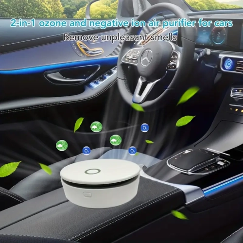Portable Ozone Ionic Air Purifier Rechargeable Mini Purifier Purifying Air & Eliminate Odor for Home Car Refrigerator