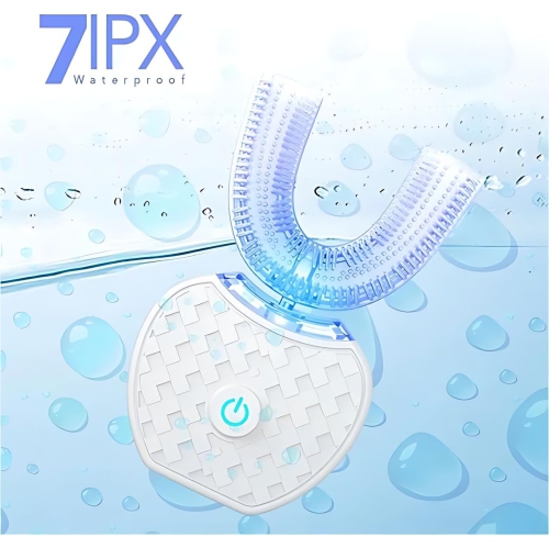 Brosse à dents ultrasonique en forme de U Nettoyant ultrasonique pour dents blanchissant les dents Nettoyant la bouche Brosse à dents électrique