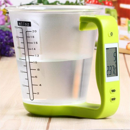 Kitchen Electronic Measuring Cup Scale Household Jug Scales Digital Measuring Liquid Cup Scale-Green