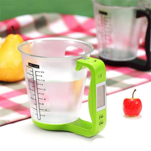 Kitchen Electronic Measuring Cup Scale Household Jug Scales Digital Measuring Liquid Cup Scale-Green