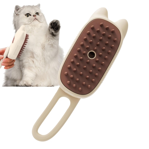 Cat Cleaning Brush Cat Steamer Brush for Massage Pet Hair Cleaner Brush Cat Bath Brush Cat Grooming Comb